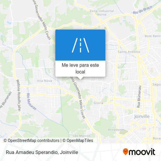 Rua Amadeu Sperandio mapa