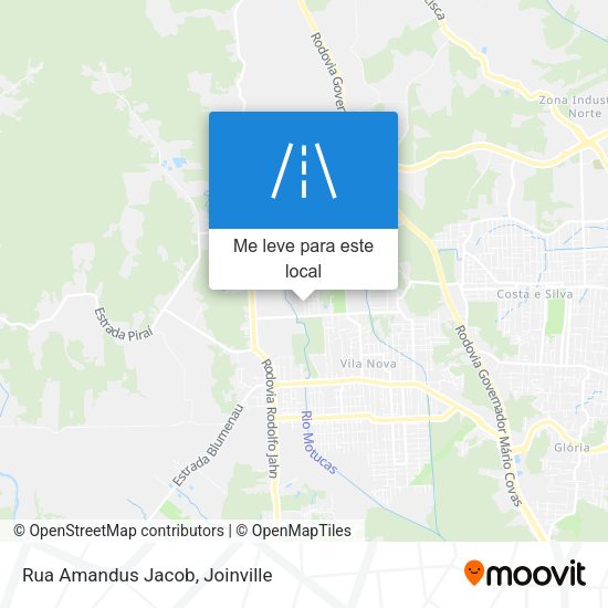 Rua Amandus Jacob mapa