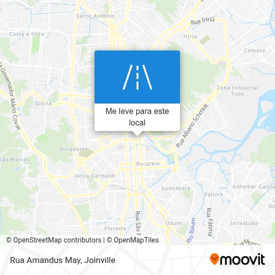 Rua Amandus May mapa