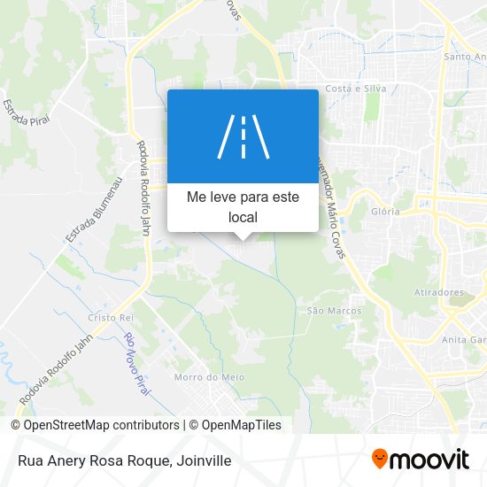 Rua Anery Rosa Roque mapa
