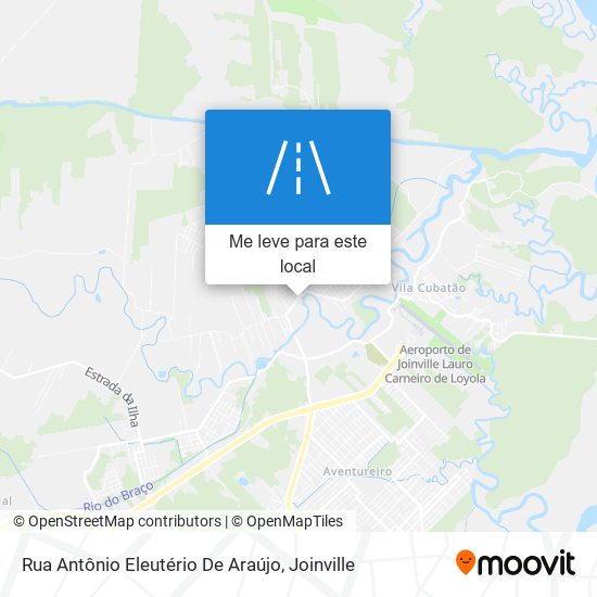 Rua Antônio Eleutério De Araújo mapa
