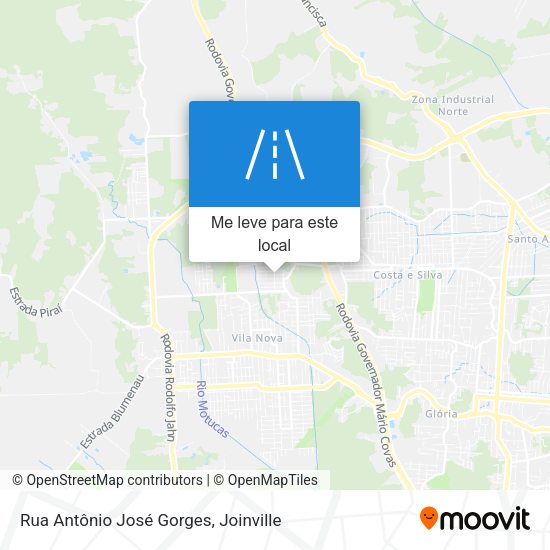 Rua Antônio José Gorges mapa