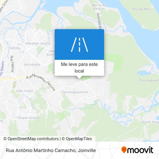 Rua Antônio Martinho Camacho mapa