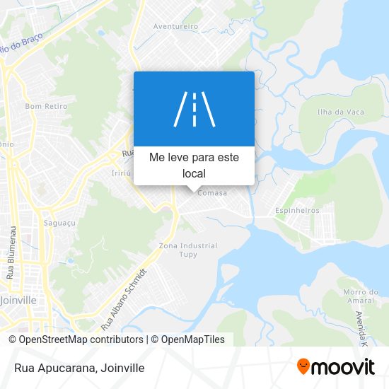 Rua Apucarana mapa