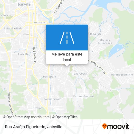 Rua Araújo Figueiredo mapa