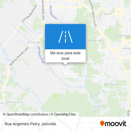 Rua Argemiro Petry mapa