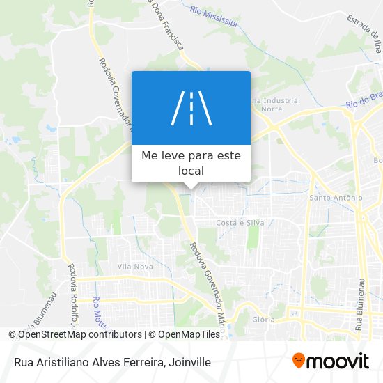 Rua Aristiliano Alves Ferreira mapa
