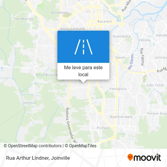 Rua Arthur Lindner mapa