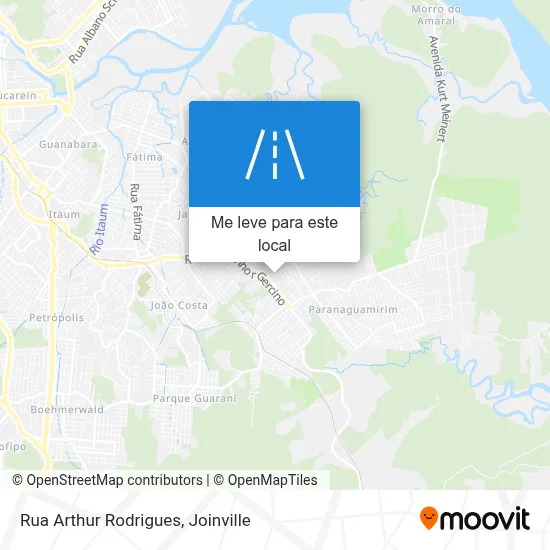 Rua Arthur Rodrigues mapa