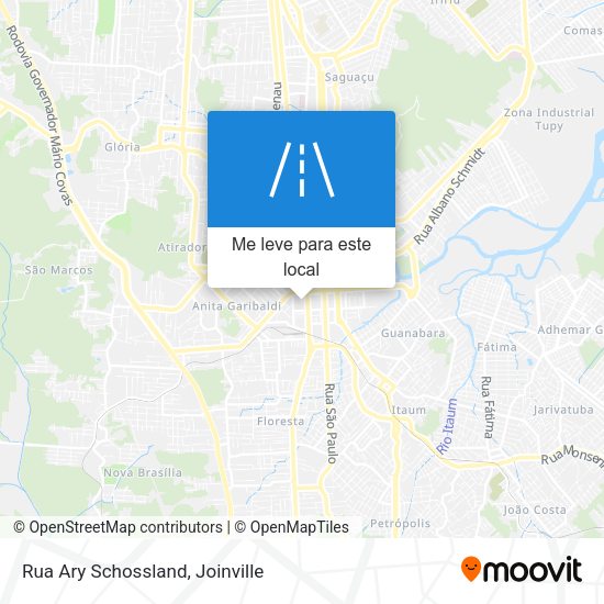 Rua Ary Schossland mapa