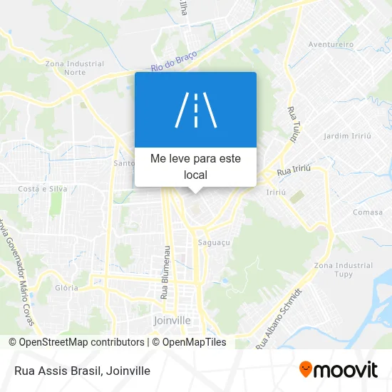 Rua Assis Brasil mapa