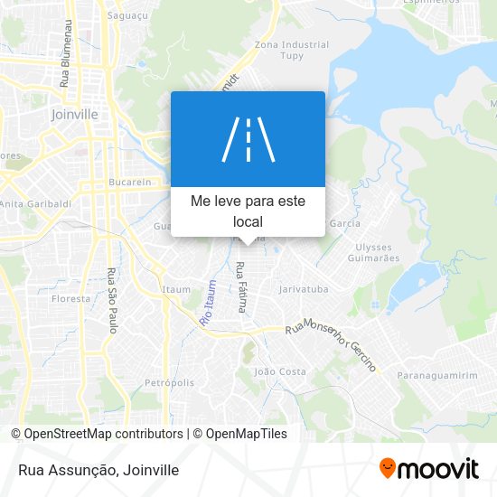 Rua Assunção mapa
