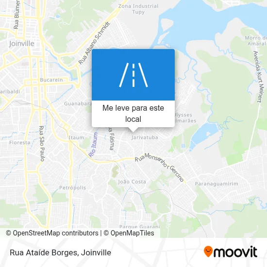 Rua Ataíde Borges mapa