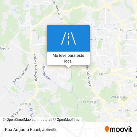 Rua Augusto Eccel mapa