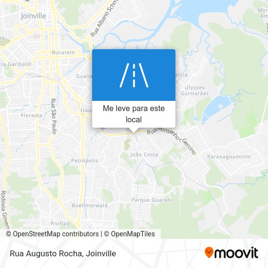 Rua Augusto Rocha mapa