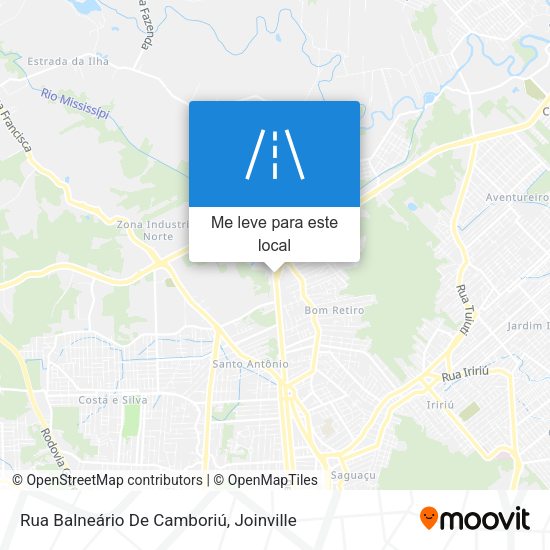 Rua Balneário De Camboriú mapa