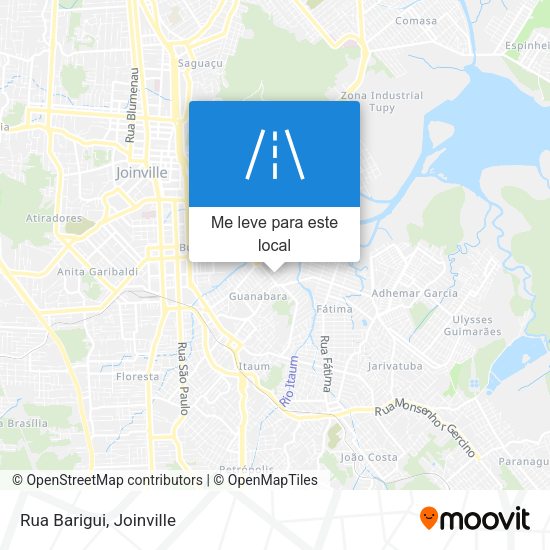 Rua Barigui mapa