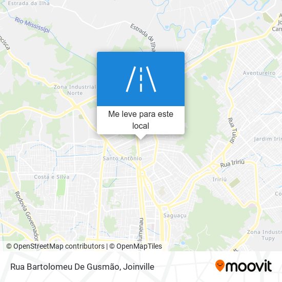 Rua Bartolomeu De Gusmão mapa