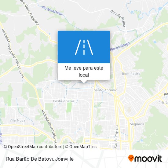 Rua Barão De Batovi mapa