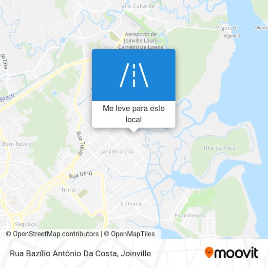 Rua Bazílio Antônio Da Costa mapa