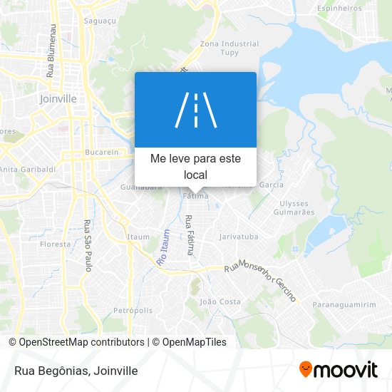 Rua Begônias mapa