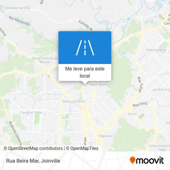 Rua Beira Mar mapa
