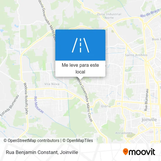 Rua Benjamin Constant mapa