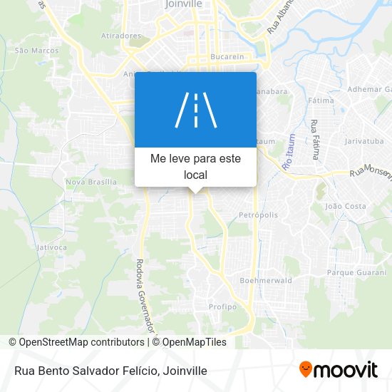 Rua Bento Salvador Felício mapa