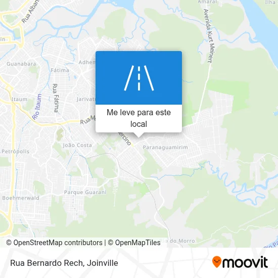 Rua Bernardo Rech mapa