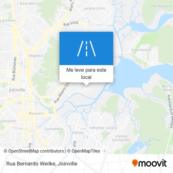 Rua Bernardo Weilke mapa