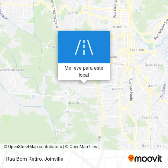 Rua Bom Retiro mapa