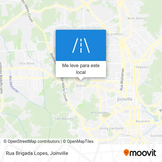 Rua Brigada Lopes mapa