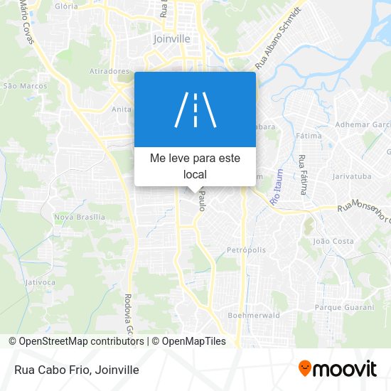 Rua Cabo Frio mapa