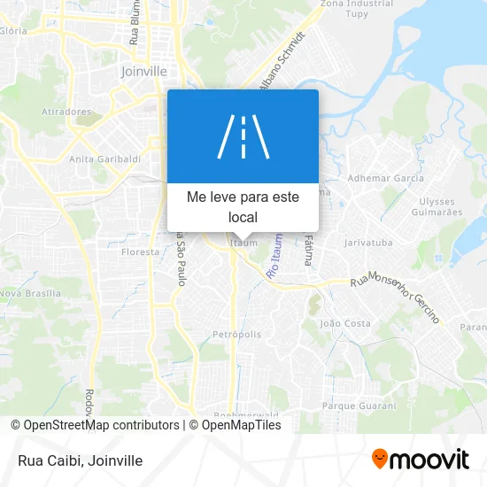 Rua Caibi mapa