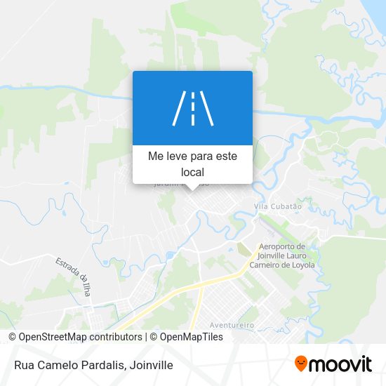 Rua Camelo Pardalis mapa