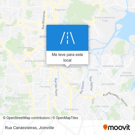 Rua Canasvieiras mapa