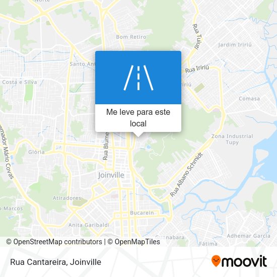 Rua Cantareira mapa