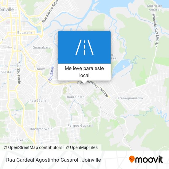 Rua Cardeal Agostinho Casaroli mapa