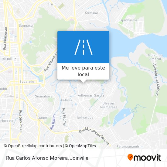 Rua Carlos Afonso Moreira mapa