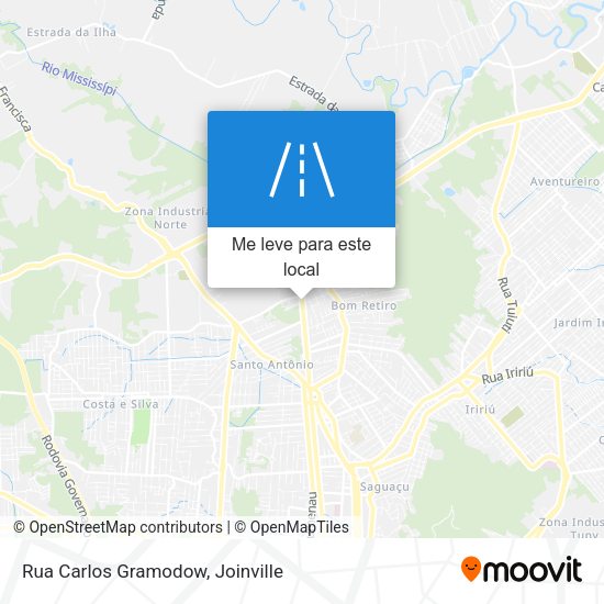 Rua Carlos Gramodow mapa