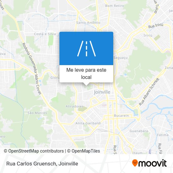 Rua Carlos Gruensch mapa
