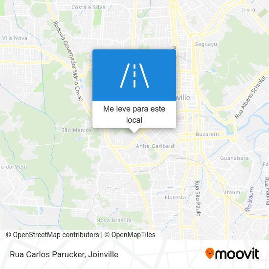 Rua Carlos Parucker mapa