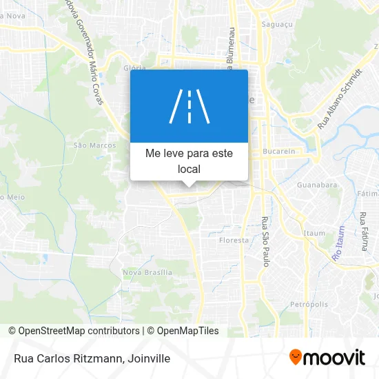 Rua Carlos Ritzmann mapa