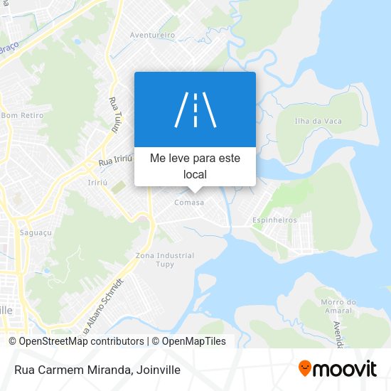 Rua Carmem Miranda mapa