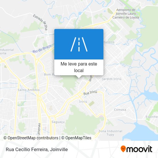 Rua Cecílio Ferreira mapa