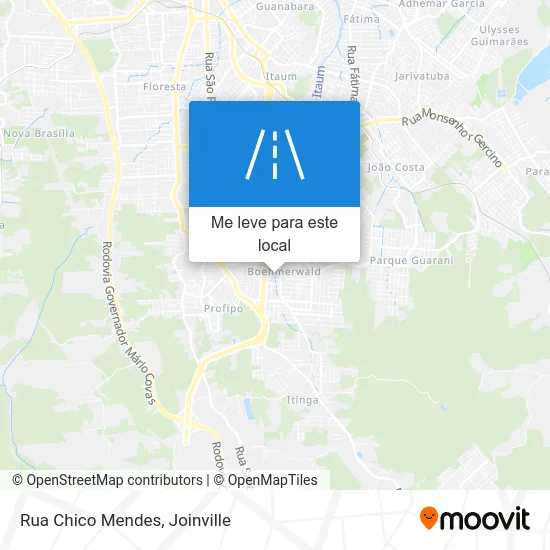 Rua Chico Mendes mapa