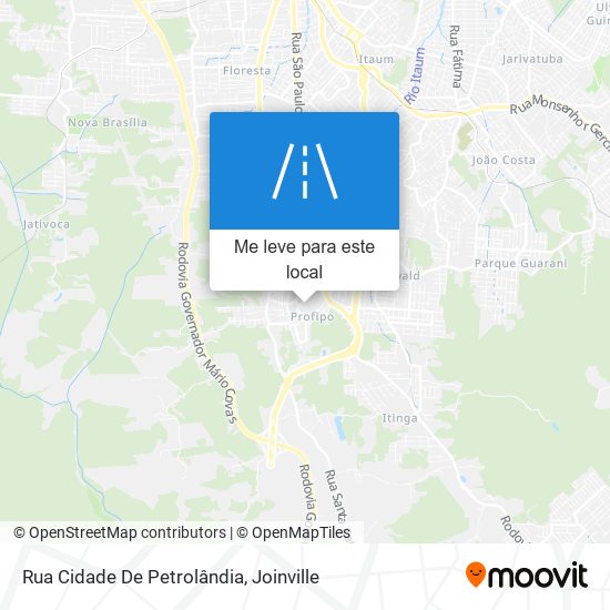 Rua Cidade De Petrolândia mapa