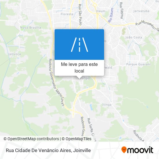 Rua Cidade De Venâncio Aires mapa