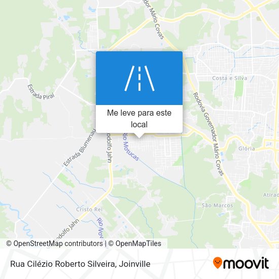 Rua Cilézio Roberto Silveira mapa