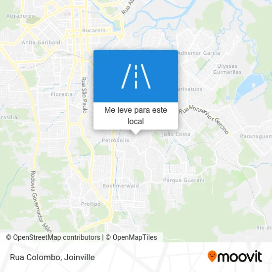 Rua Colombo mapa